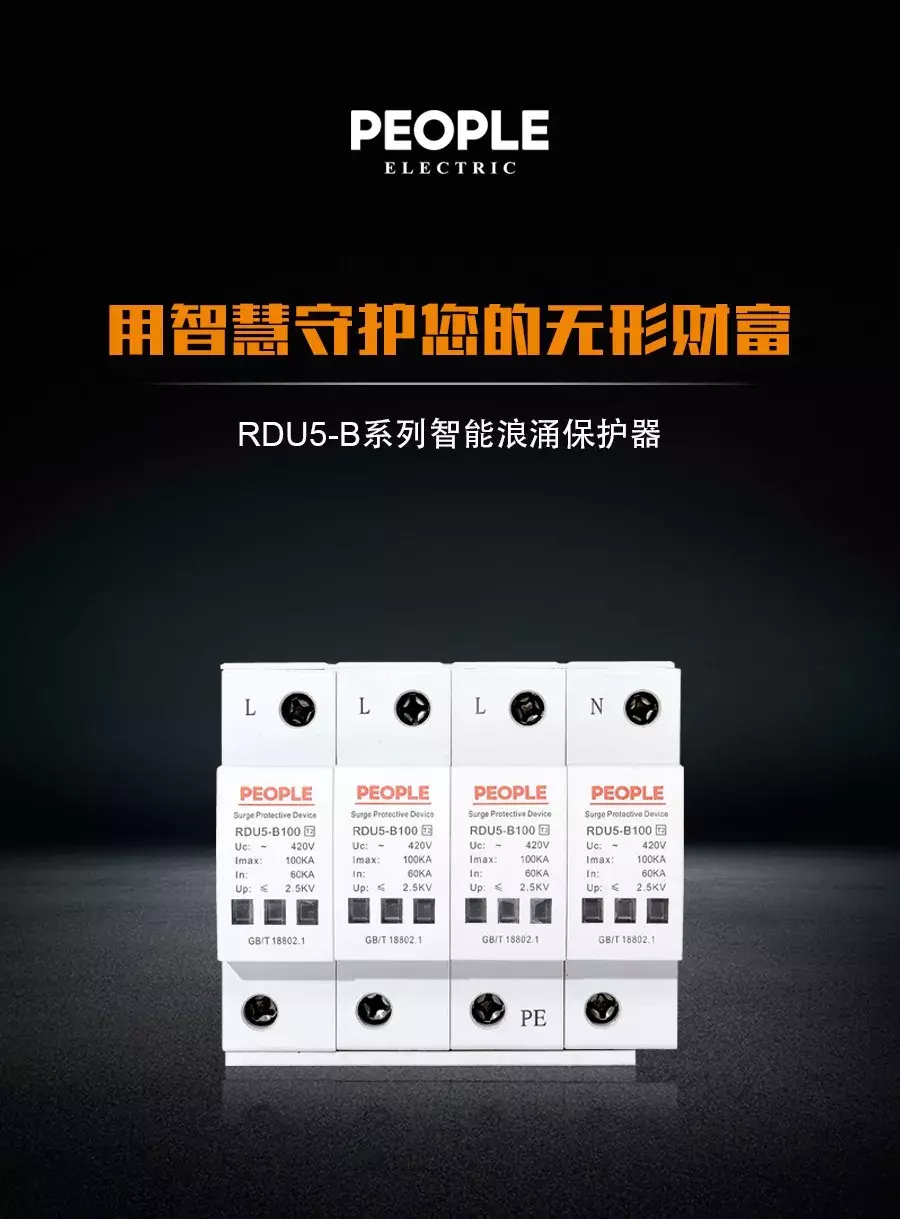二类浪涌保护器RDU5-B丨守护您的无形财富