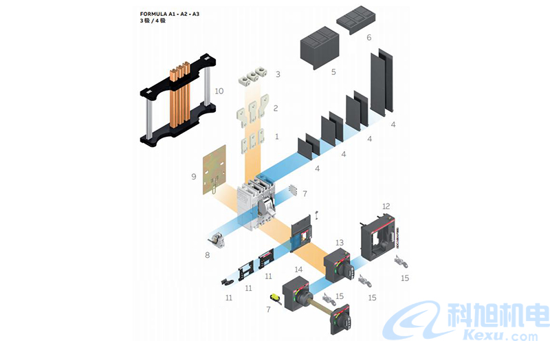 ABB塑壳断路器型号特性及尺寸接线图六